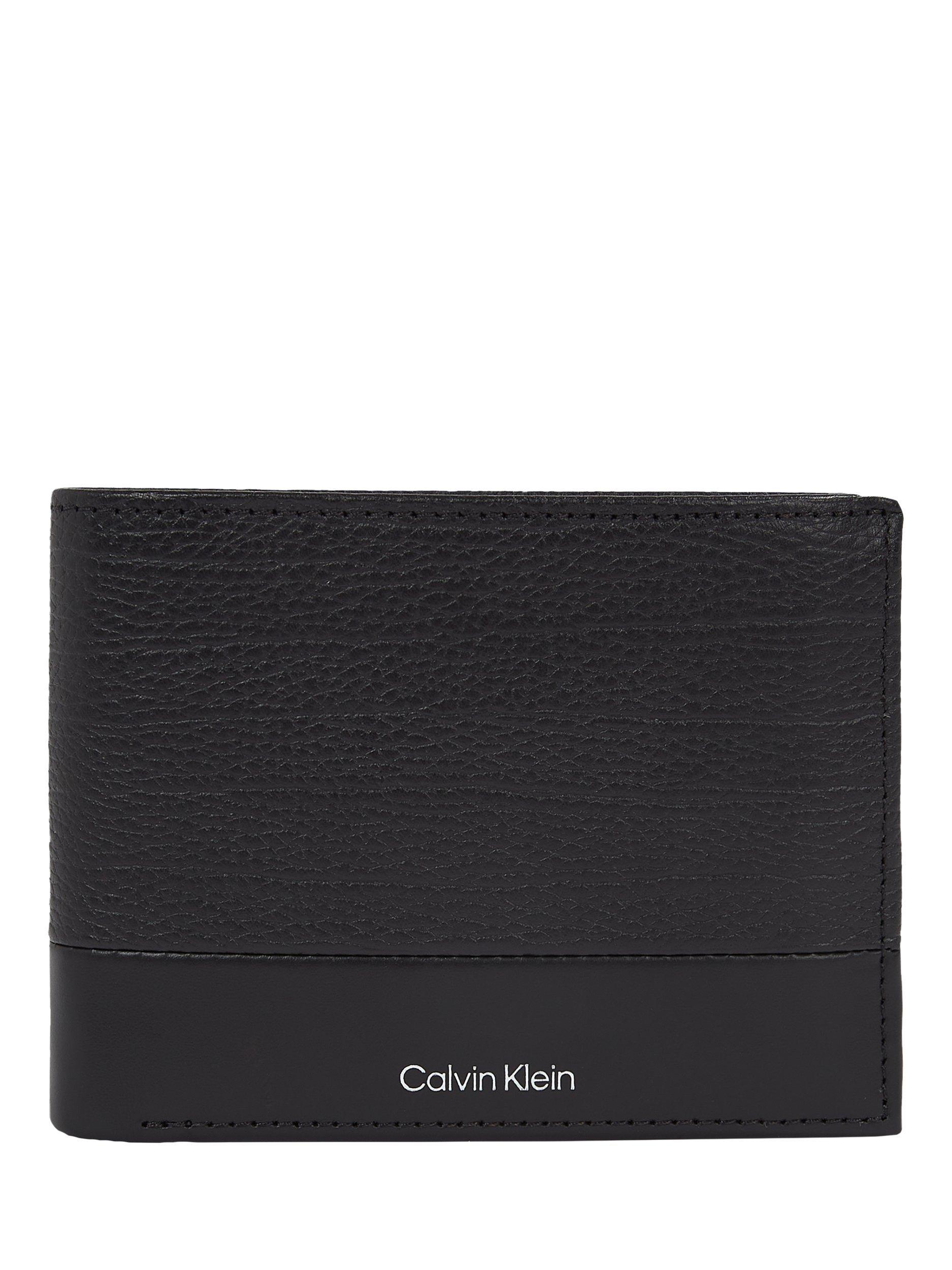 Calvin Klein Trifold Leather Wallet, Black