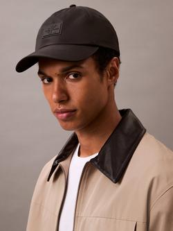 Calvin Klein Mono Logo Patch Baseball Cap, Black - view 2, Black