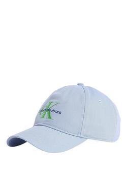 Calvin Klein Embroidered Monogram Logo Baseball Cap, Chambray Blue