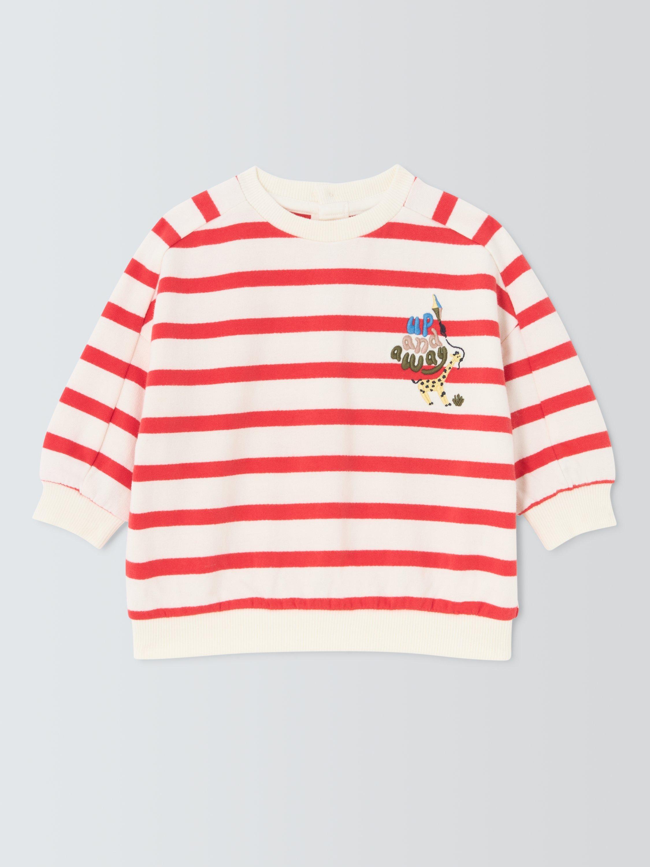 Product image 1 of 3, which shows John Lewis Baby Graphic Sweatshirt, Multi, 0-3 months