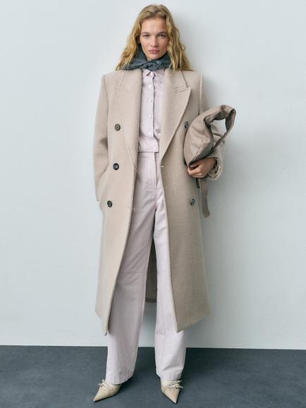 Mango Amalia Denim Jacket, Lilac - view 2, Lilac
