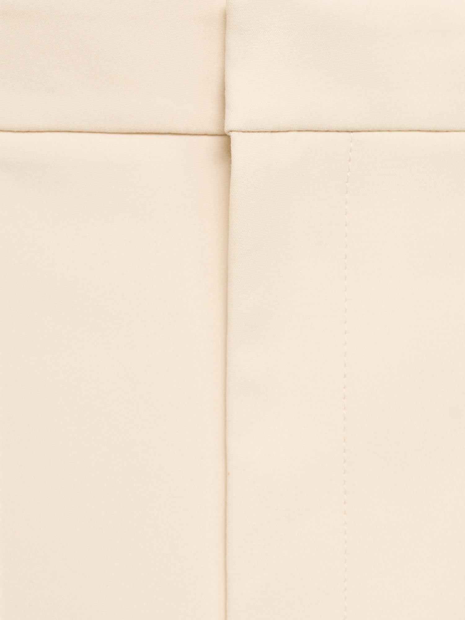 Product image 7 of 7, which shows Mango Malu Straight Trousers, Cream, 8