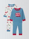 John Lewis Baby London Pyjamas, Pack of 2, Blue