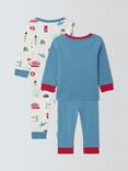 John Lewis Baby London Pyjamas, Pack of 2, Blue