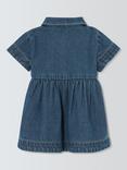 John Lewis Baby Denim Dress, Denim Blue