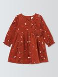 John Lewis Baby Cherry Print Dress, Red