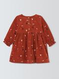 John Lewis Baby Cherry Print Dress, Red