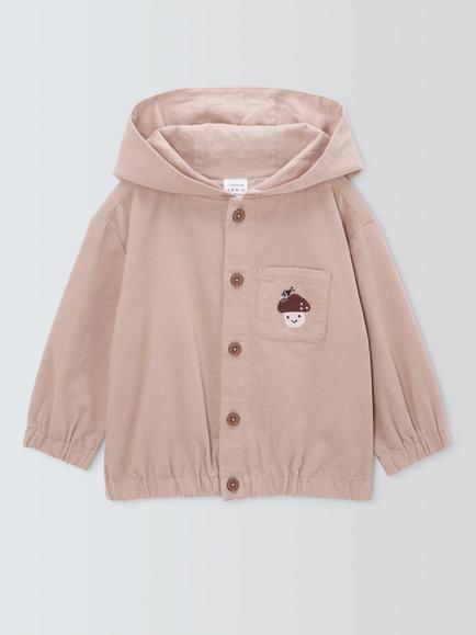 John Lewis Baby Mushroom Jacket, Natural, Natural
