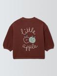 John Lewis Baby Waffle Sweatshirt, Brown