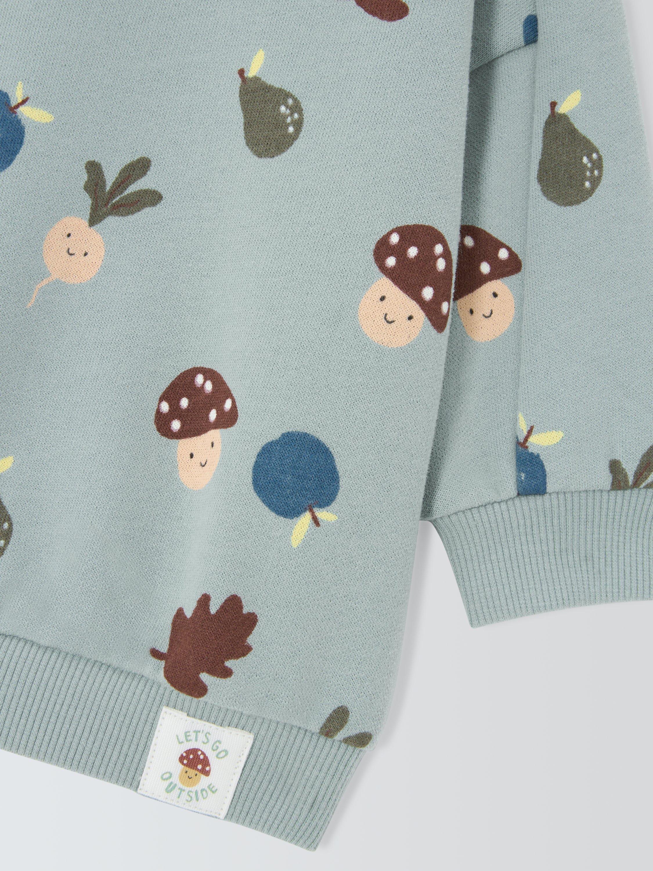 Product image 3 of 3, which shows John Lewis Baby Autumn Sweatshirt, Green, 0-3 months