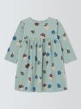 John Lewis Baby Autumn Jersey Dress, Green