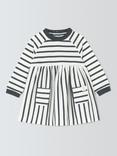John Lewis Baby Breton Stripe Dress, Multi