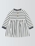 John Lewis Baby Breton Stripe Dress, Multi