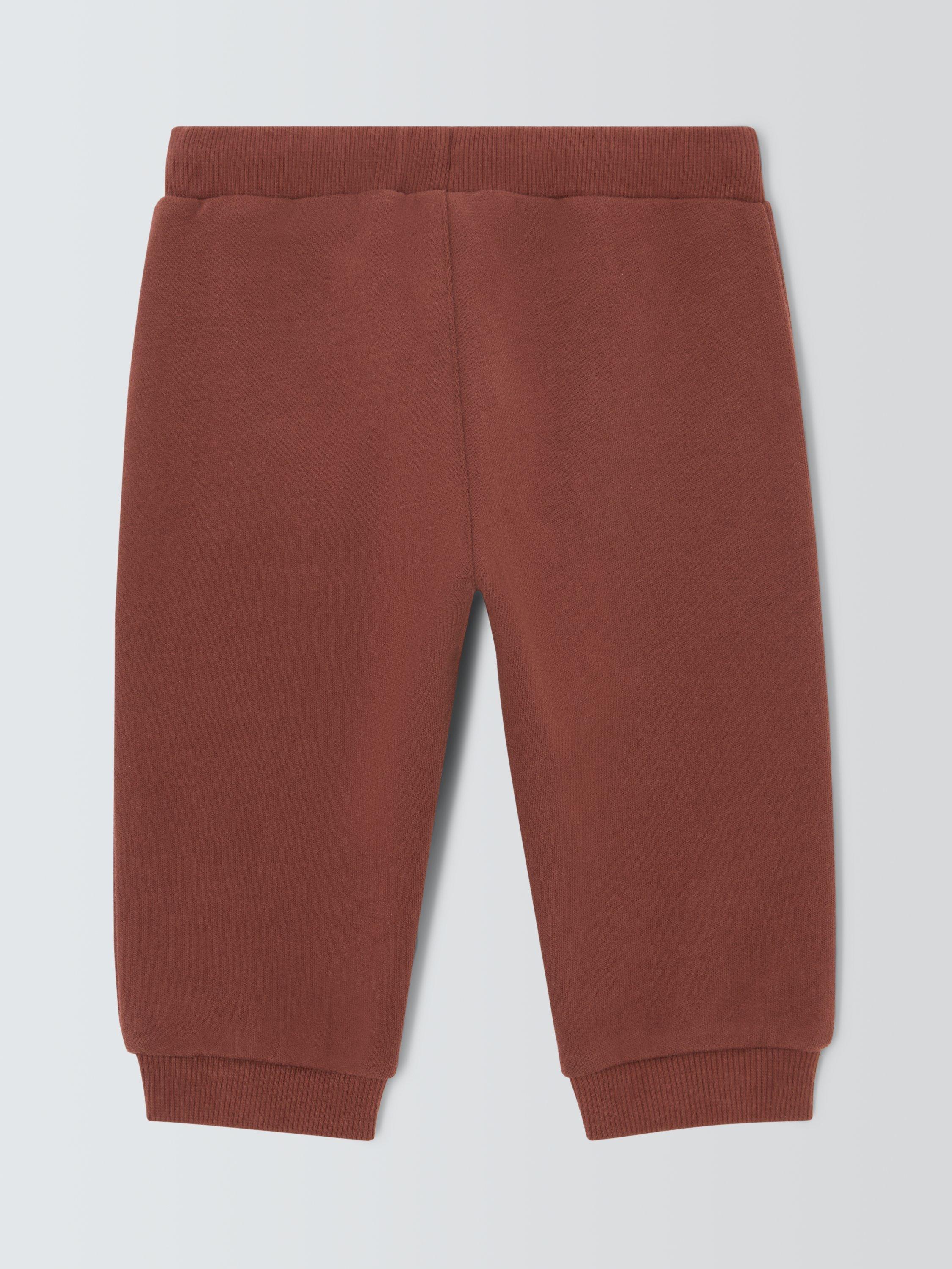 Product image 2 of 3, which shows John Lewis Baby Mushroom Joggers, Brown, 0-3 months