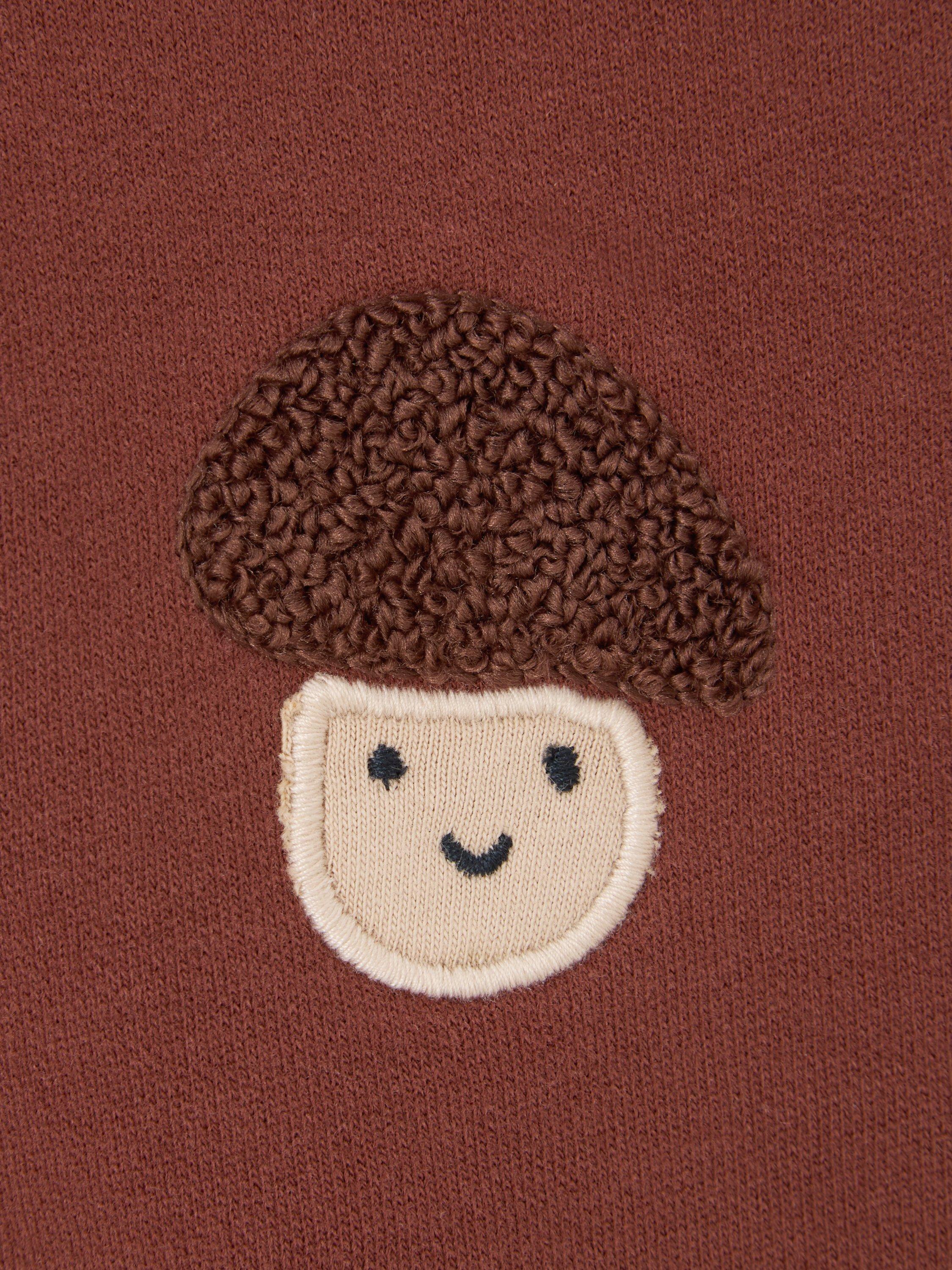 Product image 3 of 3, which shows John Lewis Baby Mushroom Joggers, Brown, 0-3 months