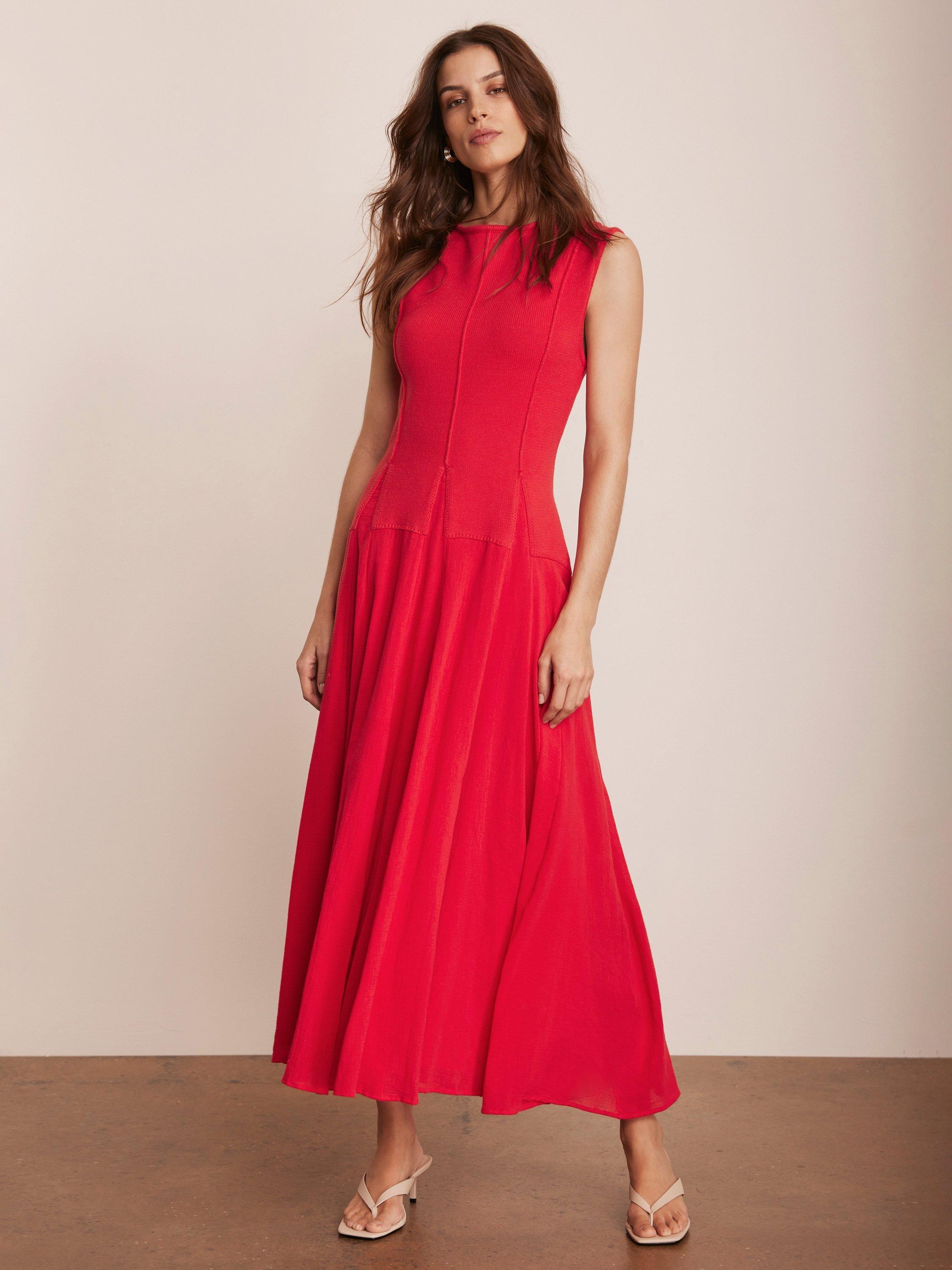 Product image 2 of 8, which shows Mint Velvet Sleeveless Maxi Dress, Red, L