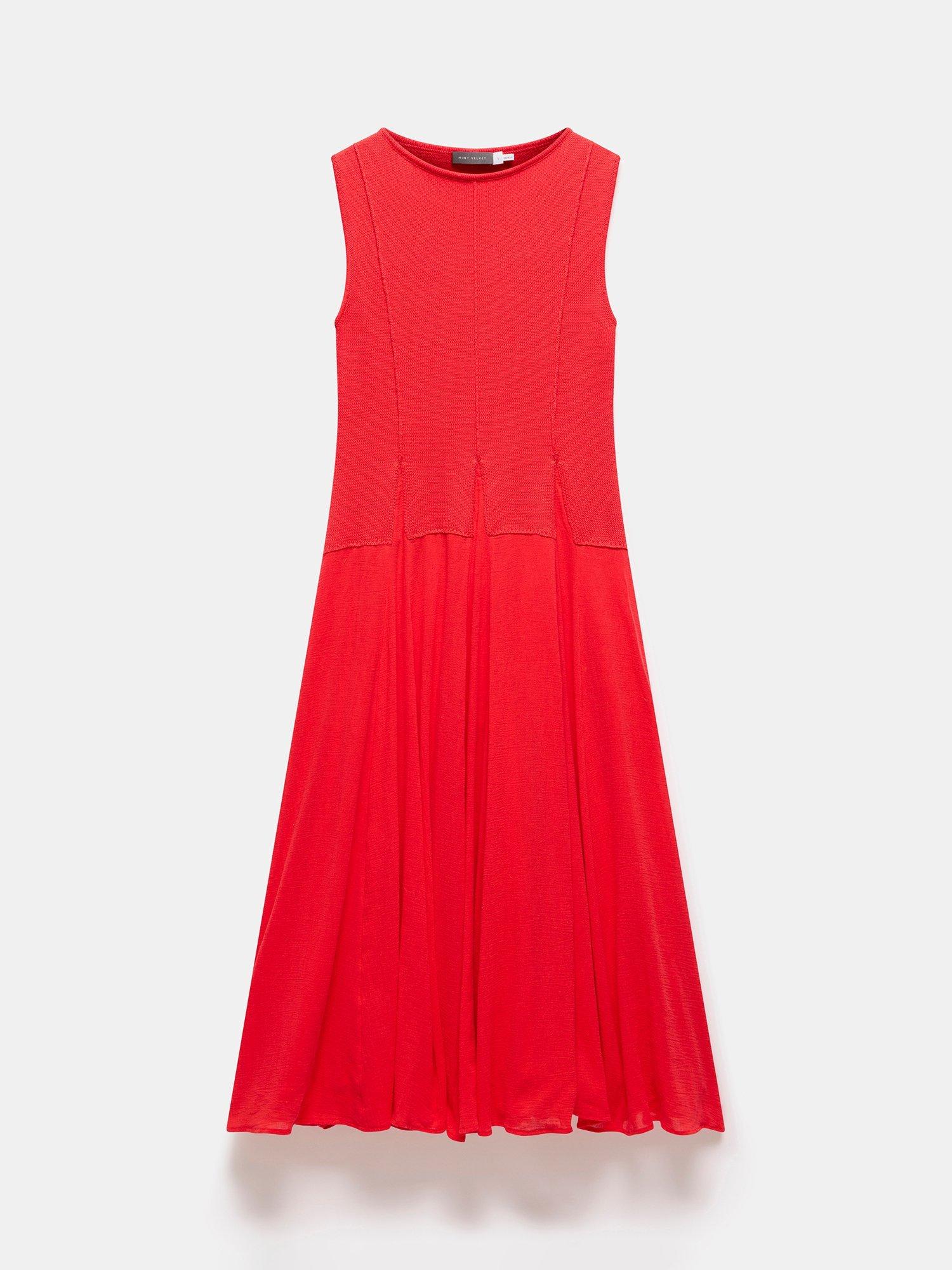 Product image 7 of 8, which shows Mint Velvet Sleeveless Maxi Dress, Red, L