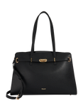 Dune London Define Leather Tote Bag, Black
