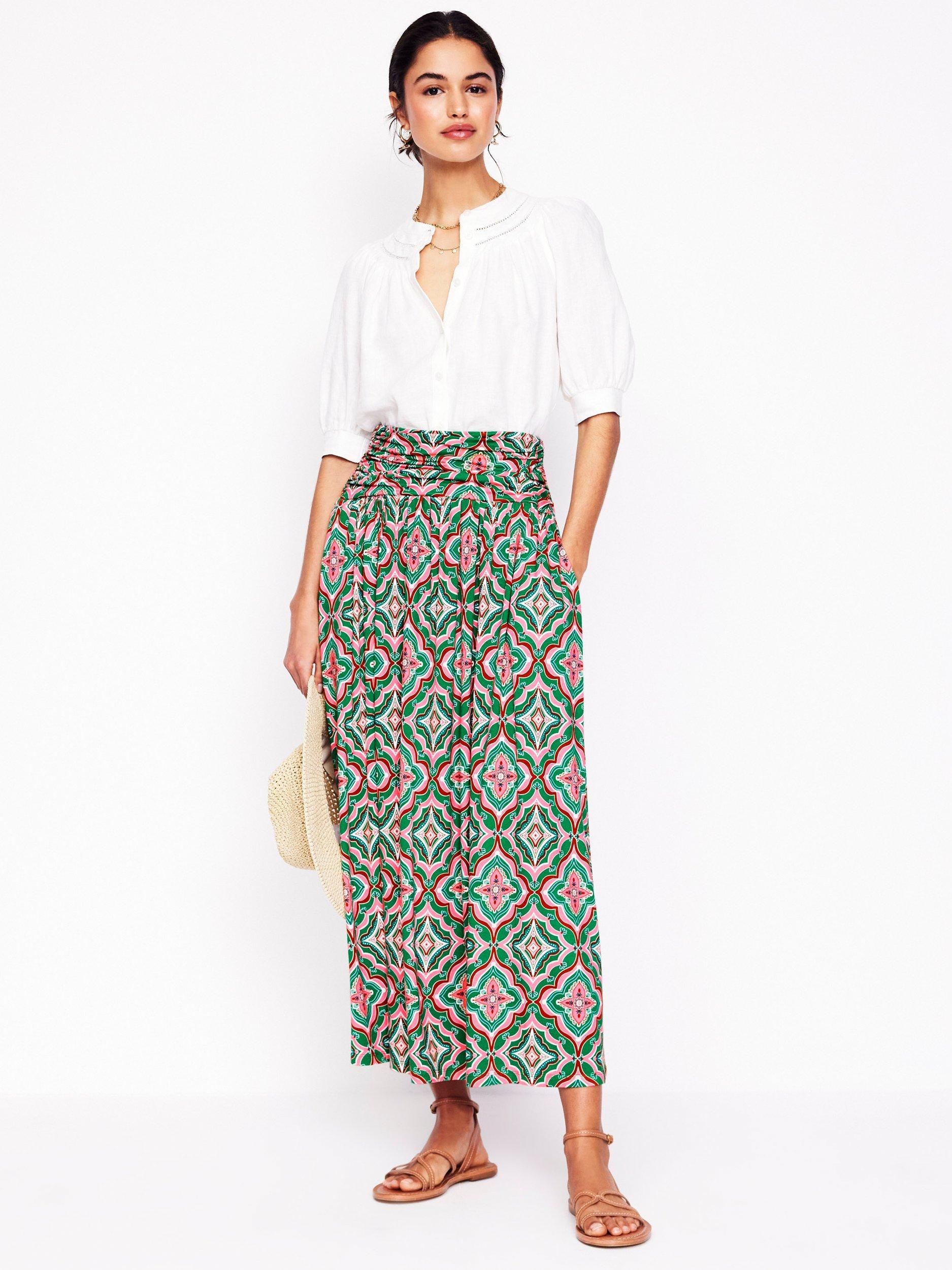 Boden Rosaline Jersey Skirt, Multi