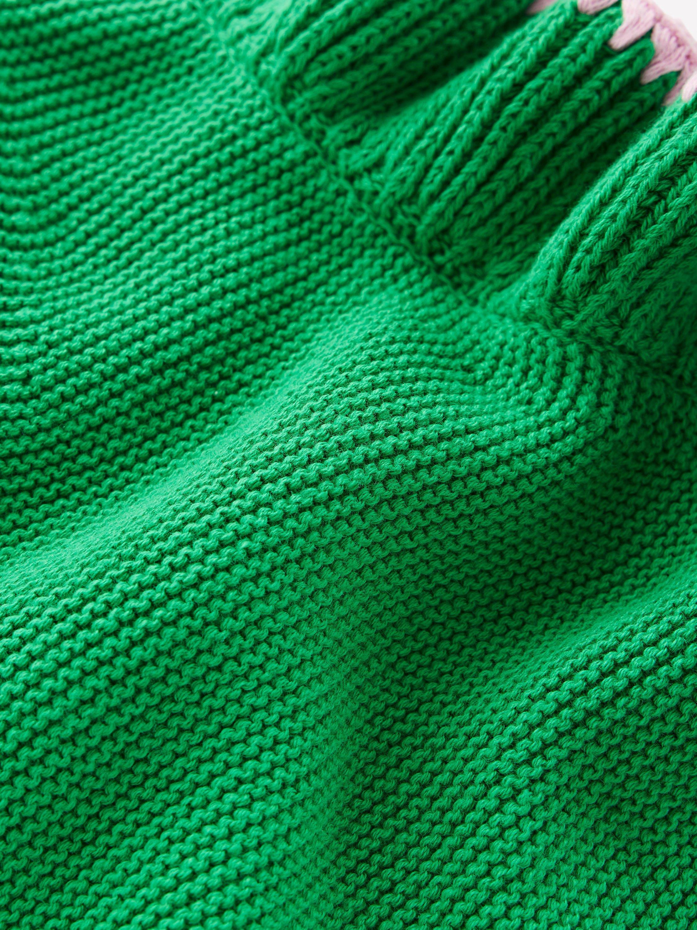 Product image 5 of 6, which shows Boden Lena Stitch Detail Tank Top, Green, XS