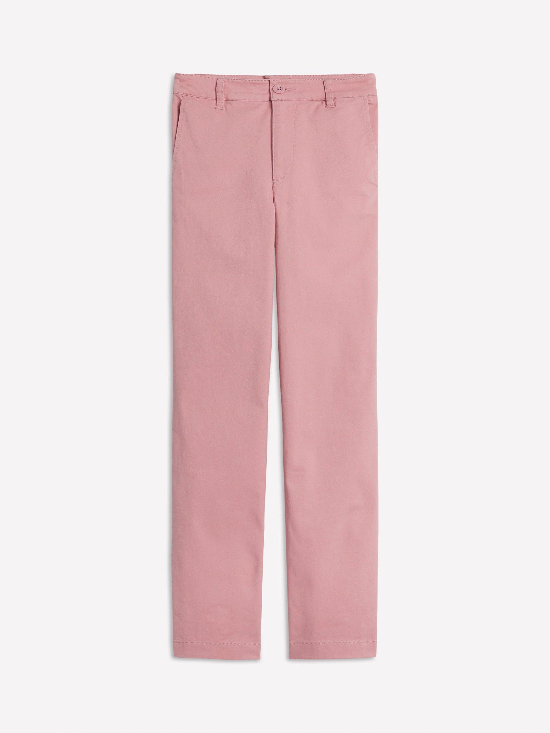 Product image 6 of 6, which shows Boden Barnsbury Tapered Hem Chinos, Pink, 8