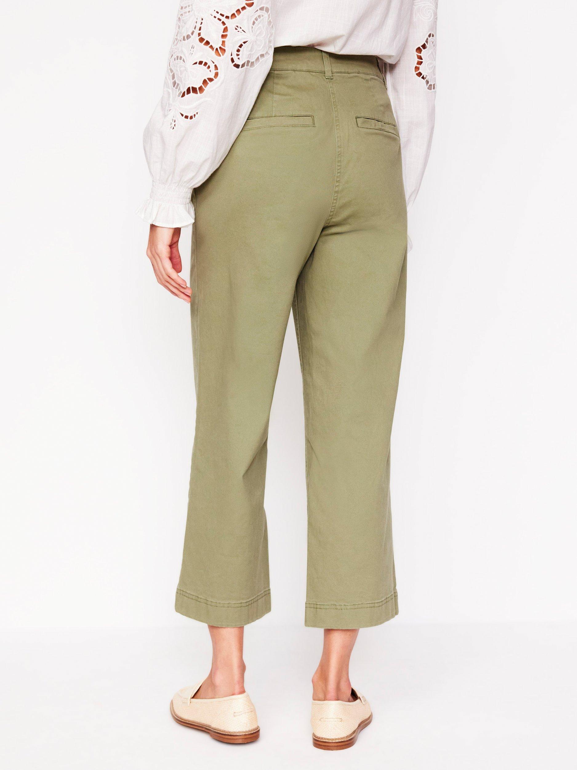 Product image 2 of 6, which shows Boden Patch Pocket Chinos, Khaki Green, 8