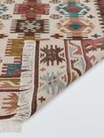 John Lewis Azita Kelim Wool Rich Rug, Red/Multi