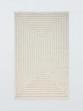 John Lewis Box Stripe Pure Wool Rug, White Ivory