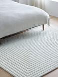 John Lewis Box Stripe Pure Wool Rug, White Ivory