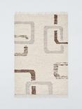 John Lewis Frame Geometric Wool Rich Rug, Natural/Multi