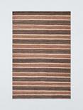 John Lewis Longstock Bold Stripe Jute Rug, Nutmeg