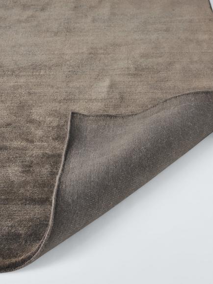 John Lewis Luxury Deep Pile Hand Woven Pure Wool Rug - view 2, Nutmeg