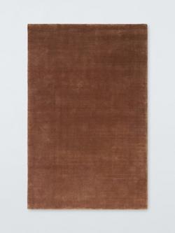 John Lewis Luxury Deep Pile Pure Wool Rug, Auburn