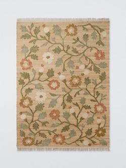 John Lewis Marlow Floral Jute Rich Rug, Multi, Multi