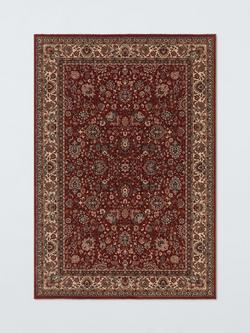 John Lewis Royal Heritage Floral Pure Wool Rug, Red, Red
