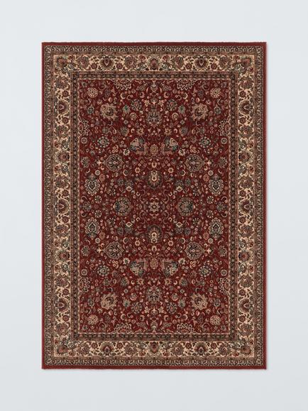 John Lewis Royal Heritage Floral Pure Wool Rug, Red, Red