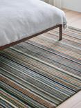 John Lewis Russet Multistripe Rug, Blue
