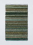 John Lewis Russet Multistripe Rug, Green