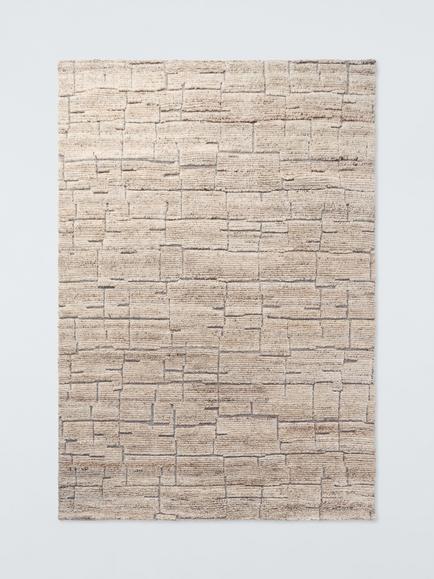 John Lewis Sahara Hand Knotted Wool Rich Rug, Natural/Multi, Natural/Multi