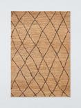 John Lewis Zohra Diamond Pure Jute Rug, Natural