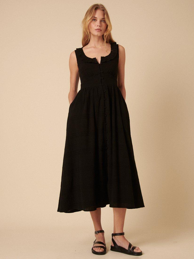Product image 1 of 4, which shows Nobody's Child Flossie Pure Organic Cotton Sleeveless Dress, Black, 8