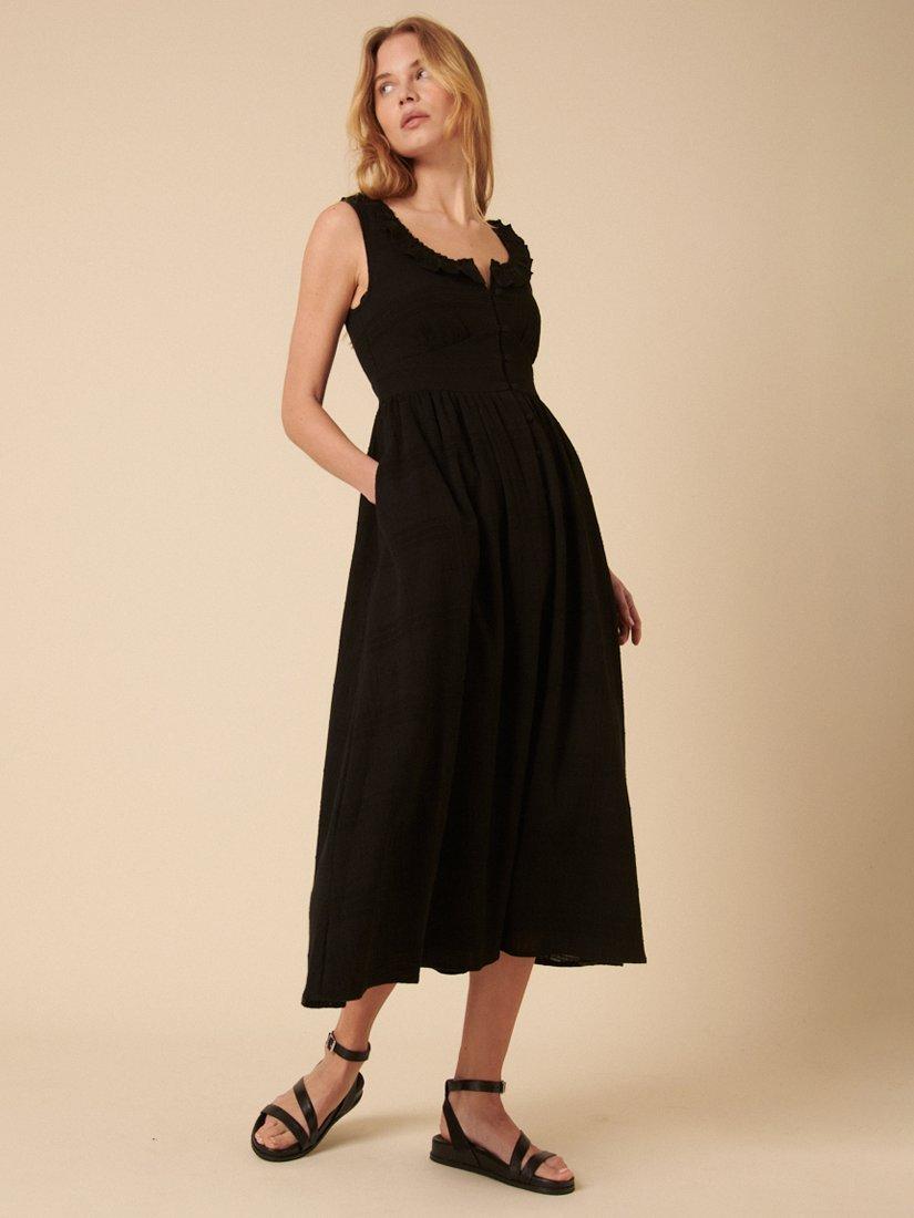 Product image 2 of 4, which shows Nobody's Child Flossie Pure Organic Cotton Sleeveless Dress, Black, 8
