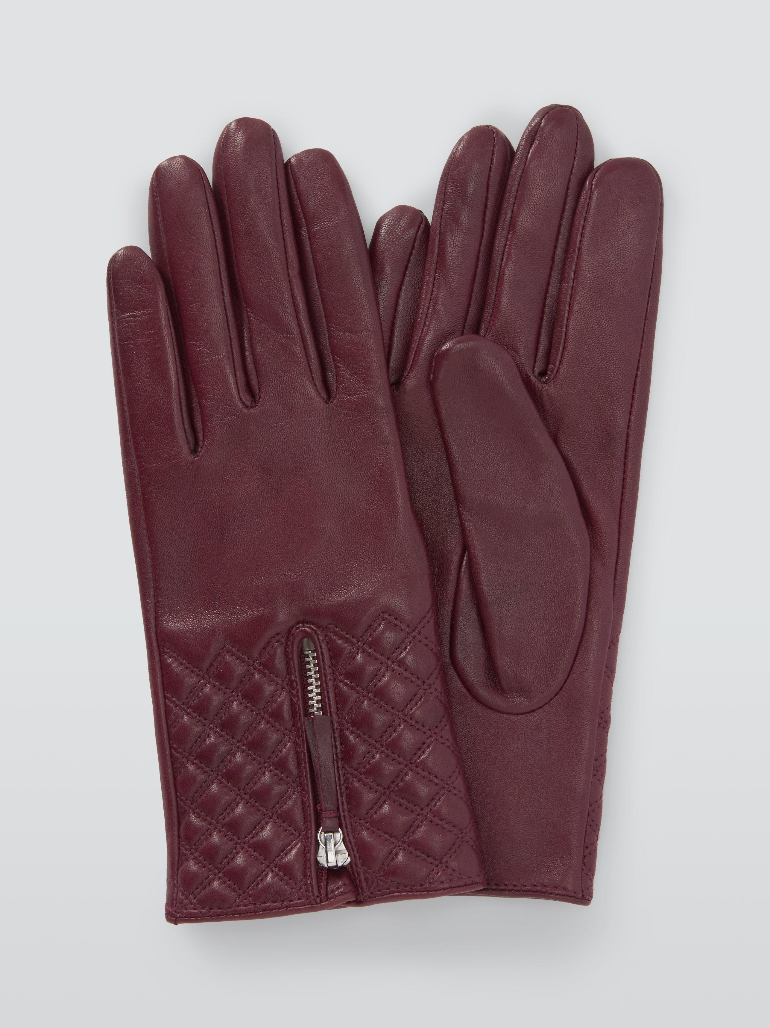 Product image 1 of 2, which shows QUILT ZIP GLOVE CLR RDCL S