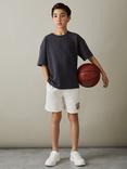 Reiss Kids' Arto Elasticated Waist Shorts, Off White