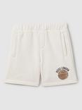 Reiss Kids' Arto Elasticated Waist Shorts, Off White