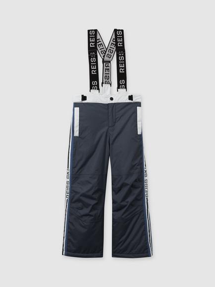 Reiss Kids' Arcs Ripstop Salopettes, Navy/Multi, Navy/Multi