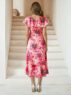 chi chi evening dresses Chi Chi Petite Cowl Neck Satin Maxi Dress In Wine main image 0
