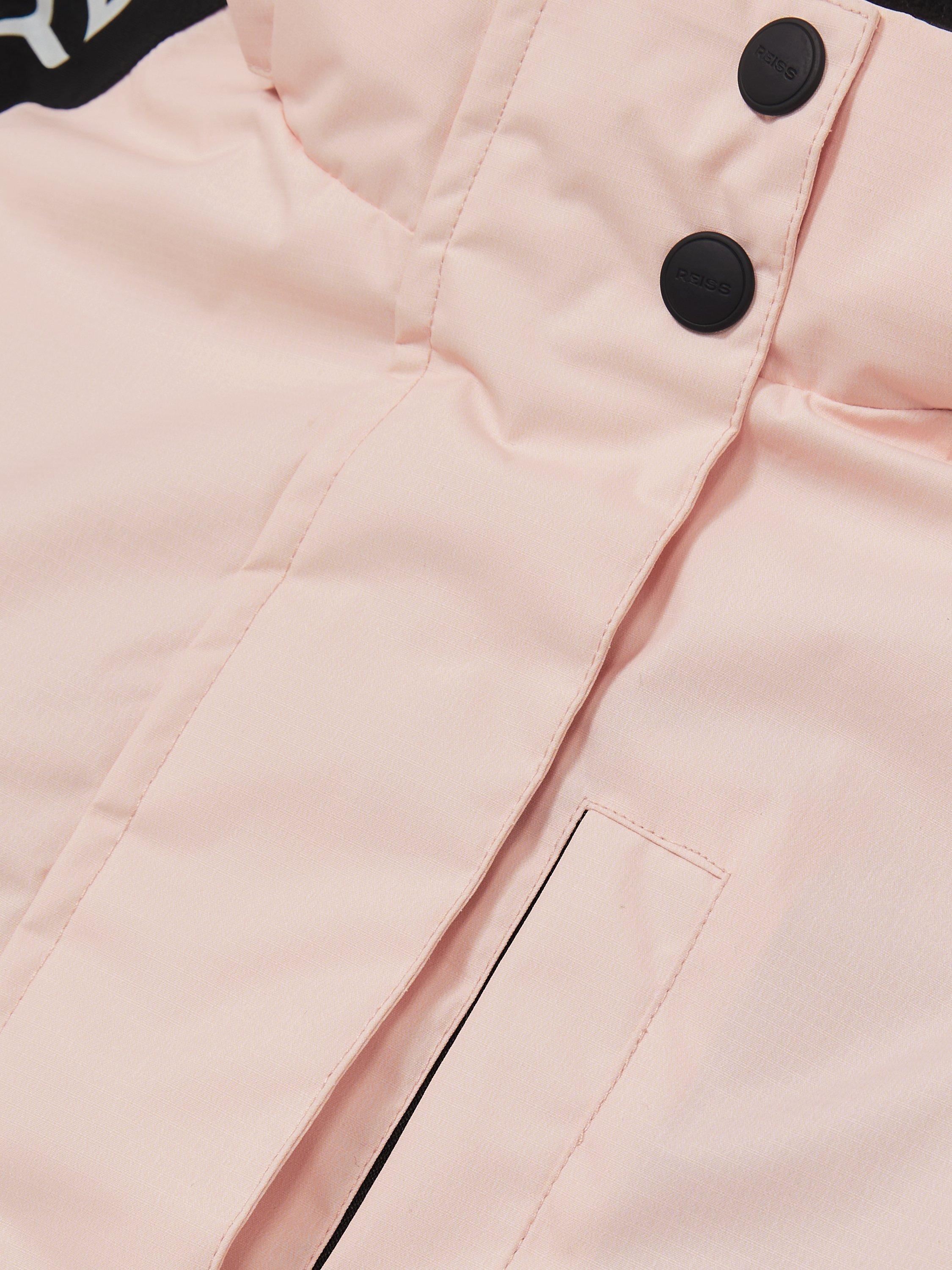 Product image 4 of 4, which shows Reiss Kids' Carla Padded Ski Jacket, Pink, 4-5 years