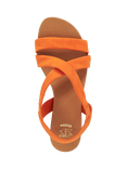 Dune London Landies Nubuck Sandals, Orange