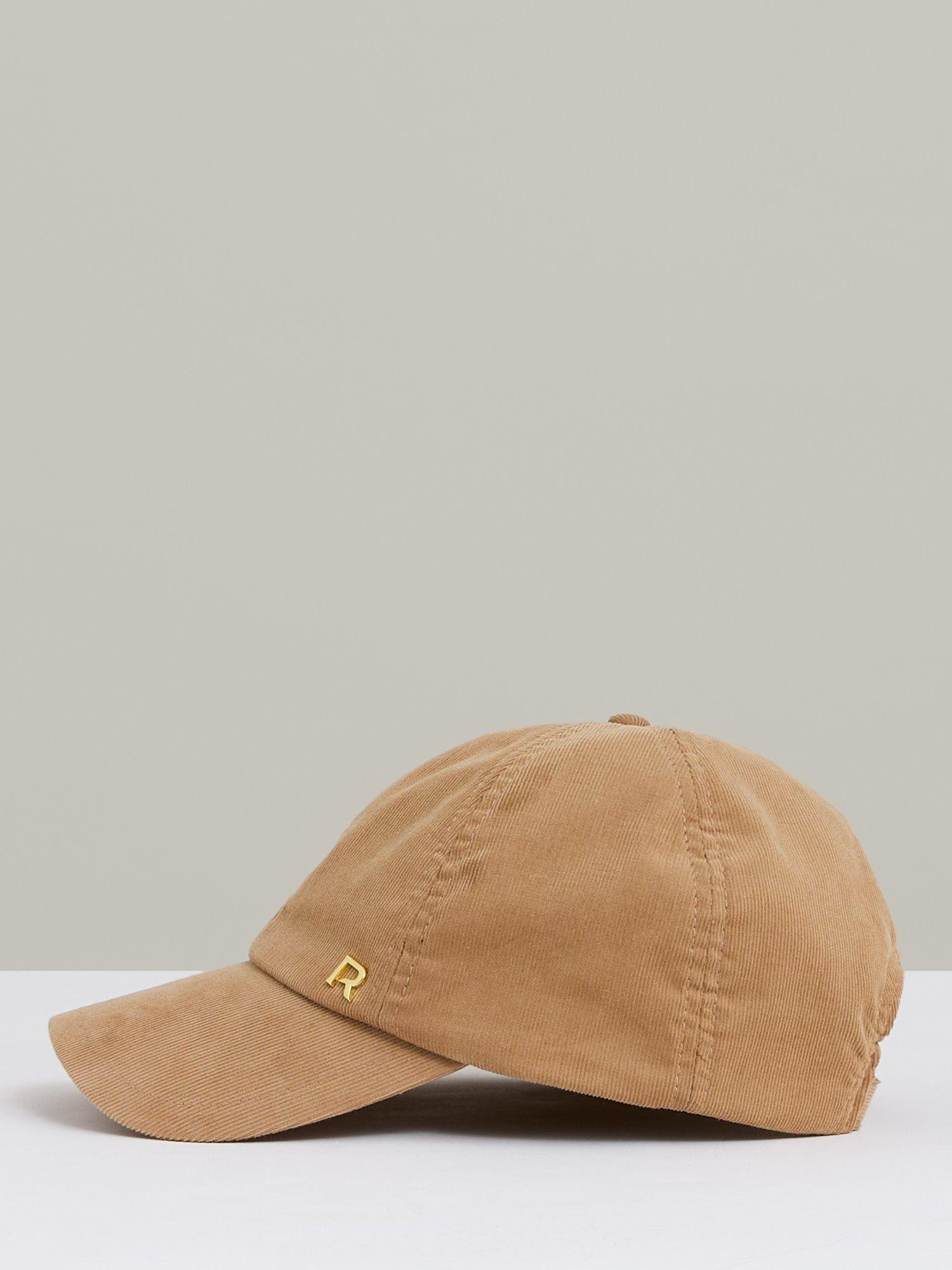 Reiss Agatha Cotton Corduroy Cap, Camel